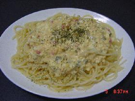 卵とツナの冷製パスタ