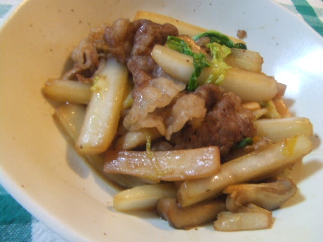白菜と牛肉のオイスター炒め☆の画像