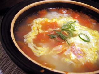 冷え冷えさんに！　トマトと卵の中華雑炊の画像