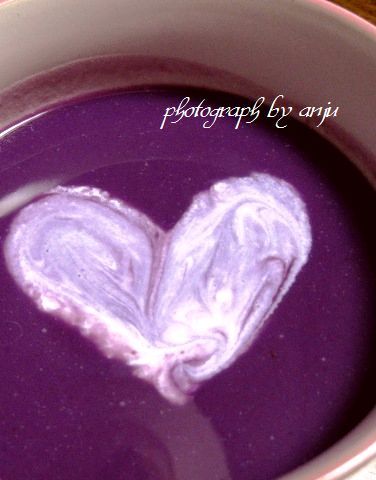 魔女色の紫芋のスープ☆の画像