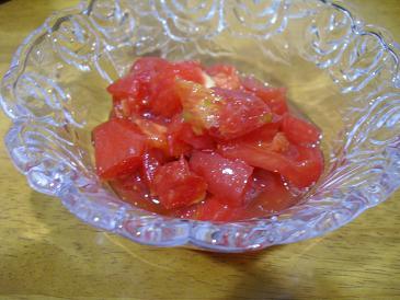 トマトの砂糖がけの画像