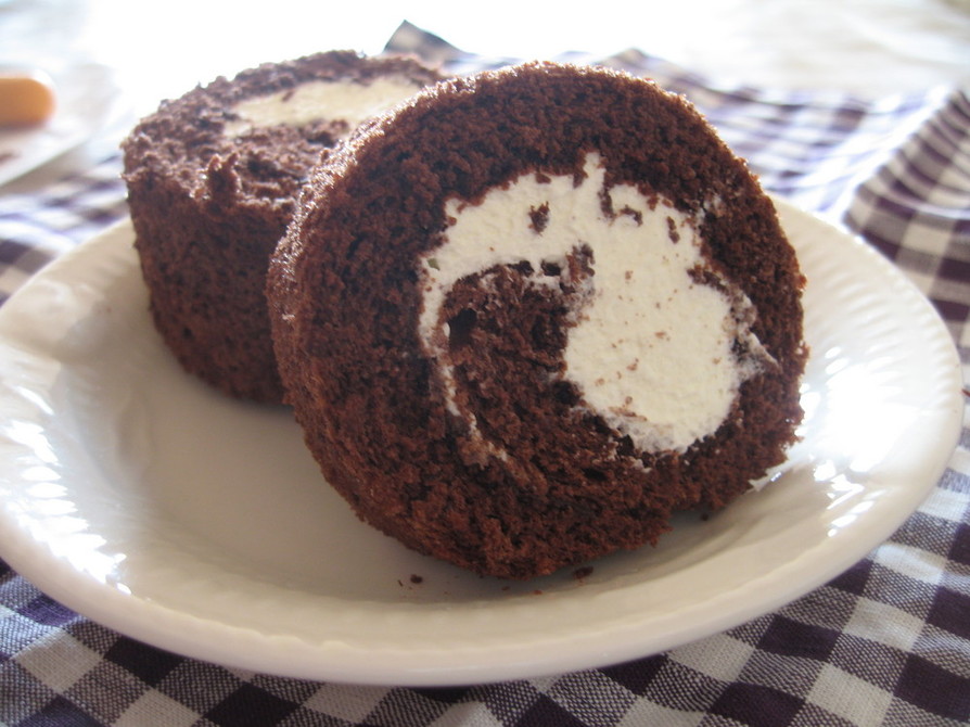 しっとり♥ココアロールケーキの画像