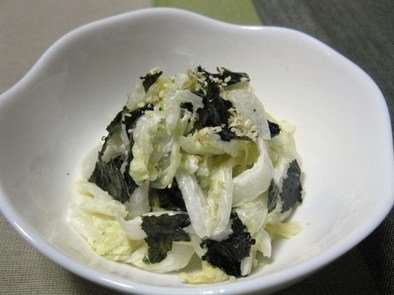 白菜のマヨわさ海苔サラダ♪の写真