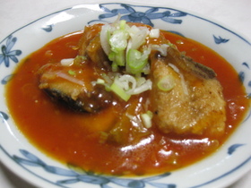 白身魚のチリソース
