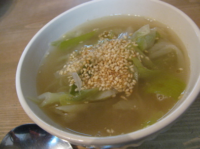 風邪の予防に☆長ネギのスープの写真