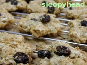 ヘルシーなオートミールレーズンクッキー:Oarmeal-Raisin Cookies (アメリカンレシピ)