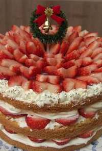 クリスマスに・・イチゴたっぷりケーキ♡