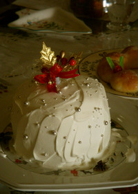 超簡単　アイスクリームのクリスマスケーキ