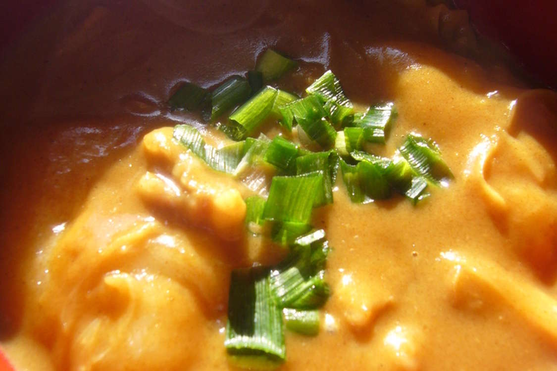 カレーうどんをもちにチェンジ カレー雑煮 レシピ 作り方 By ずんいち クックパッド 簡単おいしいみんなのレシピが379万品