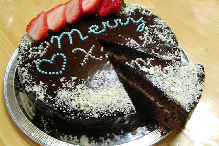 クリスマスチョコケーキ レシピ 作り方 By ディプロドクス クックパッド