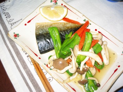 ♬簡単ヘルシー♬～鯖の野菜塩餡かけ～の写真