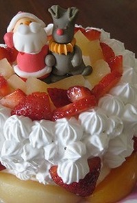 簡単・卵なし☆クリスマスケーキ