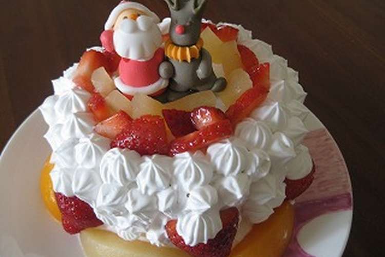 簡単 卵なし クリスマスケーキ レシピ 作り方 By はじこファミリー クックパッド
