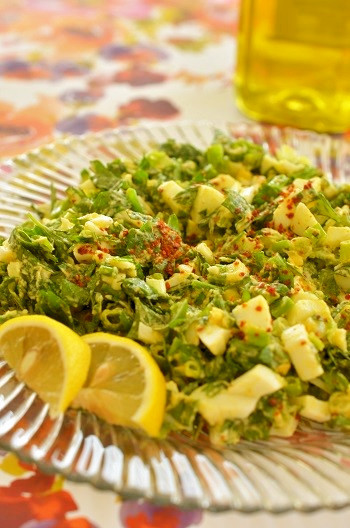 トルコの家庭料理☆さっぱり青ネギのサラダの画像