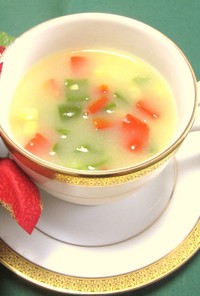 簡単★クリスマスのコーンスープ★