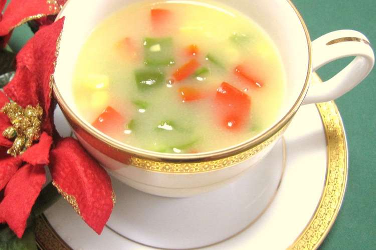 簡単 クリスマスのコーンスープ レシピ 作り方 By 朝まと クックパッド 簡単おいしいみんなのレシピが350万品