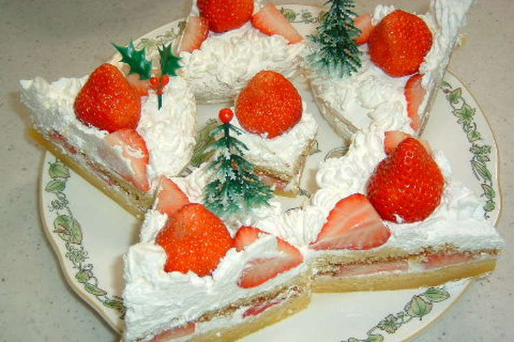 丸型ケーキ台で 星のクリスマスケーキ レシピ 作り方 By コイチリ クックパッド