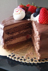 2009　クリスマス　チョコレートケーキ