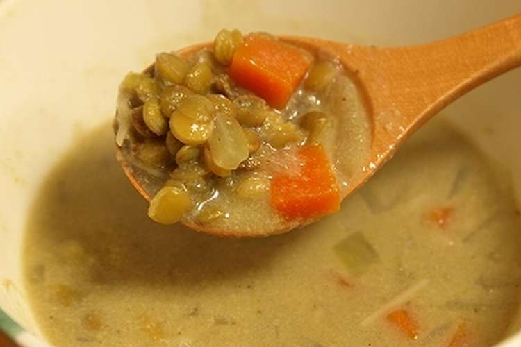 レンズ豆の豆乳グリーンカレースープ レシピ 作り方 By Ecomayo クックパッド 簡単おいしいみんなのレシピが355万品
