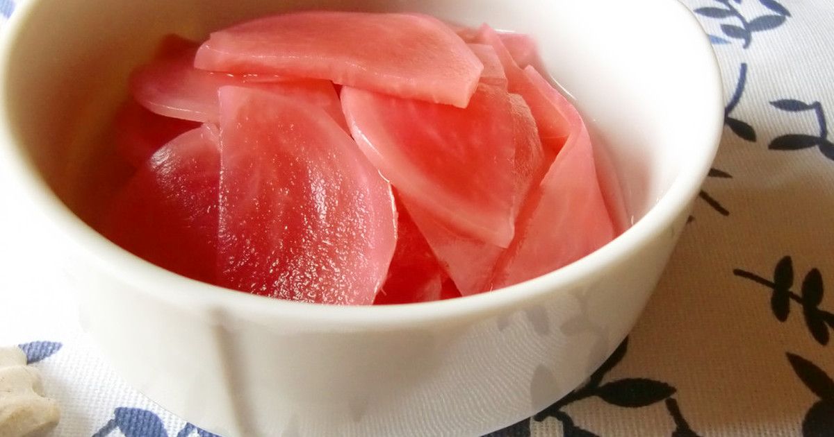 赤かぶの甘酢漬け レシピ 作り方 By すずきはなこ クックパッド 簡単おいしいみんなのレシピが358万品