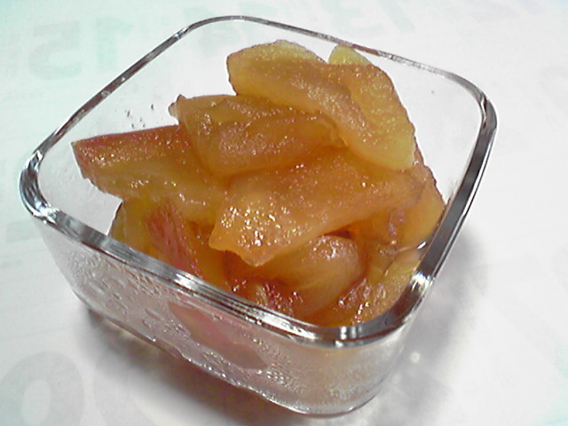 バルサミコ酢の酸味でりんごジャムの画像