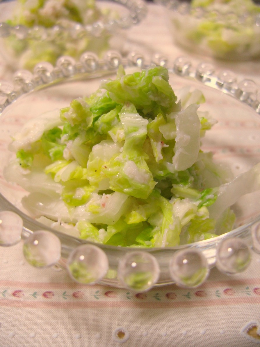 白菜をモリモリ食べよう！カニ入りサラダの画像