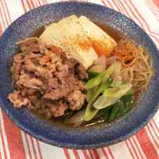 豆腐 しらたき 肉