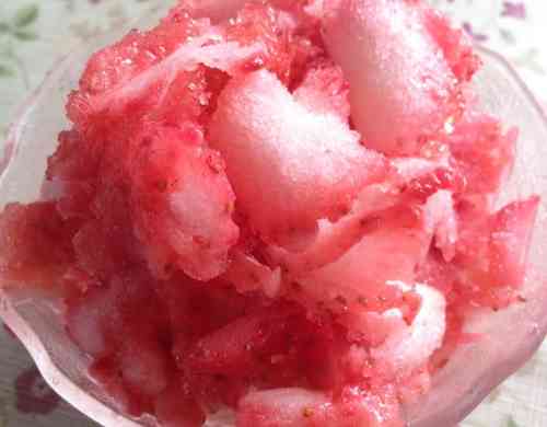 みんなが作ってる 冷凍いちご かき氷のレシピ クックパッド 簡単おいしいみんなのレシピが358万品