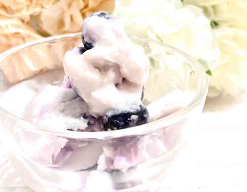 みんなが作ってる 冷凍ブルーベリー ヨーグルト ヨーグルトアイスのレシピ クックパッド 簡単おいしいみんなのレシピが344万品