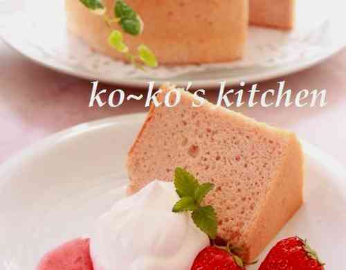 みんなが作ってる いちごシフォンケーキのレシピ クックパッド 簡単おいしいみんなのレシピが350万品