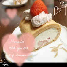 みんなが作ってる いちごロールケーキ ピンクのレシピ クックパッド 簡単おいしいみんなのレシピが357万品