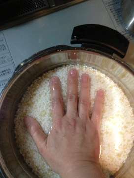 圧力鍋 お米 炊飯 レシピ 作り方 By Miwa323 クックパッド
