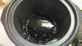 低カロリーのスロークッカー黒豆スープのレシピ