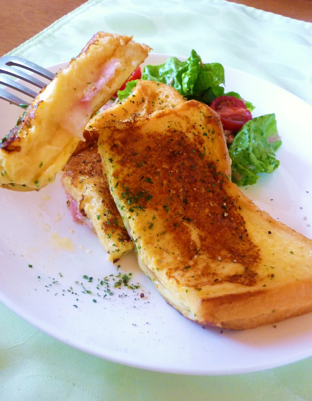 甘くない ハム チーズのフレンチトースト レシピ 作り方 By Kanan店長 クックパッド 簡単おいしいみんなのレシピが350万品