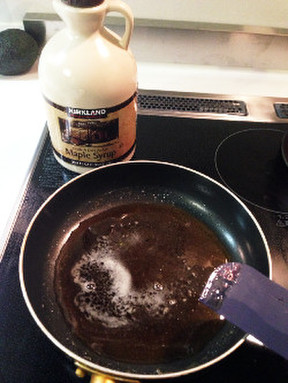 メープル黒糖添えハムのレシピ