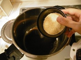 電気圧力鍋で小豆を煮る方法