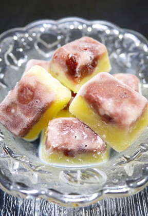 ベリーバナナフローズンヨーグルトシェイクのレシピ