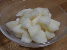 甘い 梨 りんごの変色防止法 レシピ 作り方 By たいちのさっちゃん クックパッド 簡単おいしいみんなのレシピが359万品