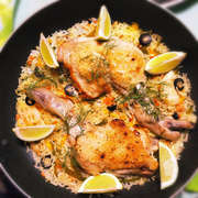 フライパン１つ 面倒一切なし鶏肉パエリア レシピ 作り方 By Mew Mam クックパッド 簡単おいしいみんなのレシピが360万品