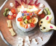 さつまいもを使った犬の誕生日ケーキ レシピ 作り方 By あんず クックパッド