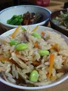 ちびくろちゃん キノコの炊き込みご飯 レシピ 作り方 By はなゆしとらす クックパッド 簡単おいしいみんなのレシピが376万品