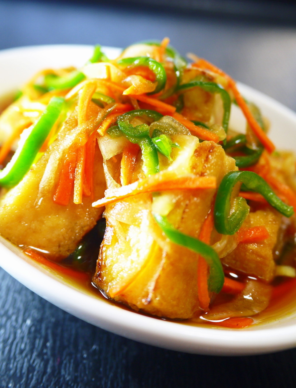 簡単 焼くだけ 厚揚げの揚げ出し豆腐風 レシピ 作り方 By ほっこり の クックパッド