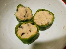 犬ご飯 ピーマンのヘルシー肉詰め レシピ 作り方 By Ronreo クックパッド 簡単おいしいみんなのレシピが360万品