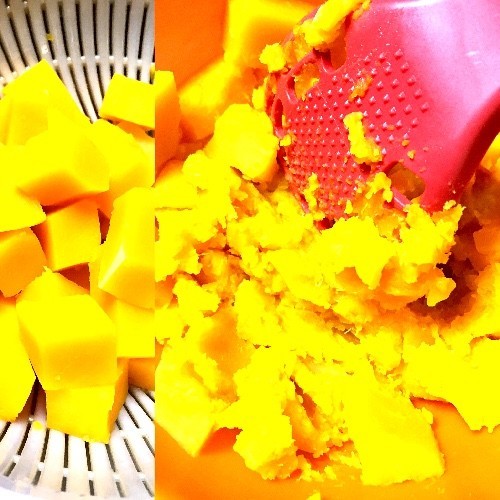 バターナッツかぼちゃのスープ、チリとクレームフレーシュ入り レシピ