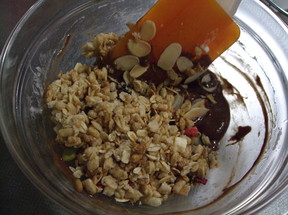 チョコレートシリアル朝食バーのレシピ