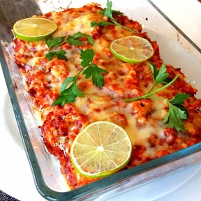 本格的なチキンエンチラーダのレシピ