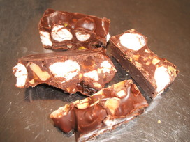 ロッキーロードチョコレートキャンディのレシピ