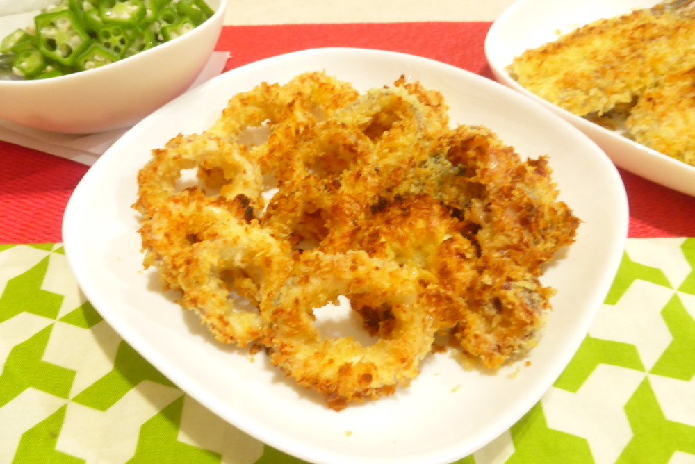 ビストロの揚げないイカフライのレシピ