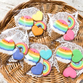 レインボークッキーのレシピ