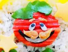 フォートナイト キャラ弁当 トマトスキン レシピ 作り方 By テトテトテトテト クックパッド